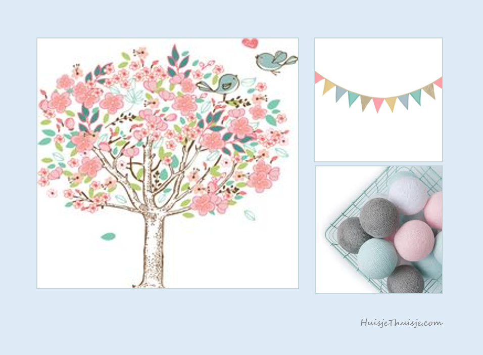 moodboard-babygirl - tree - cotton balls - banner