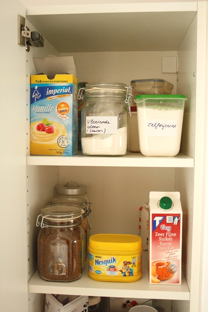 Organise your kitchen - label products which look similar