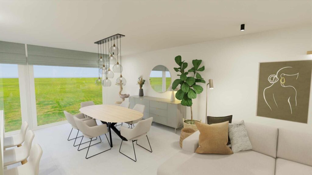INTERIEURONTWERP WILLEBROEK SCANDINAVISCH LICHT NATUREL GROEN NATUURLIJKE MATERIALEN