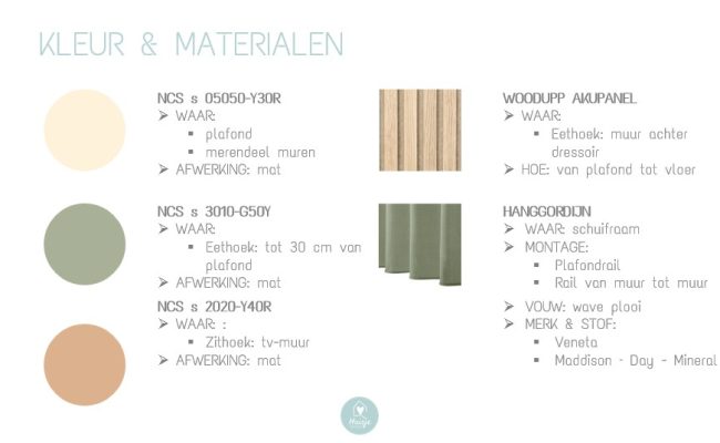 2026 KLEUR MATERIALENPLAN