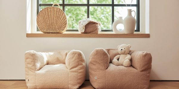 Zitzak kids beige teracotta